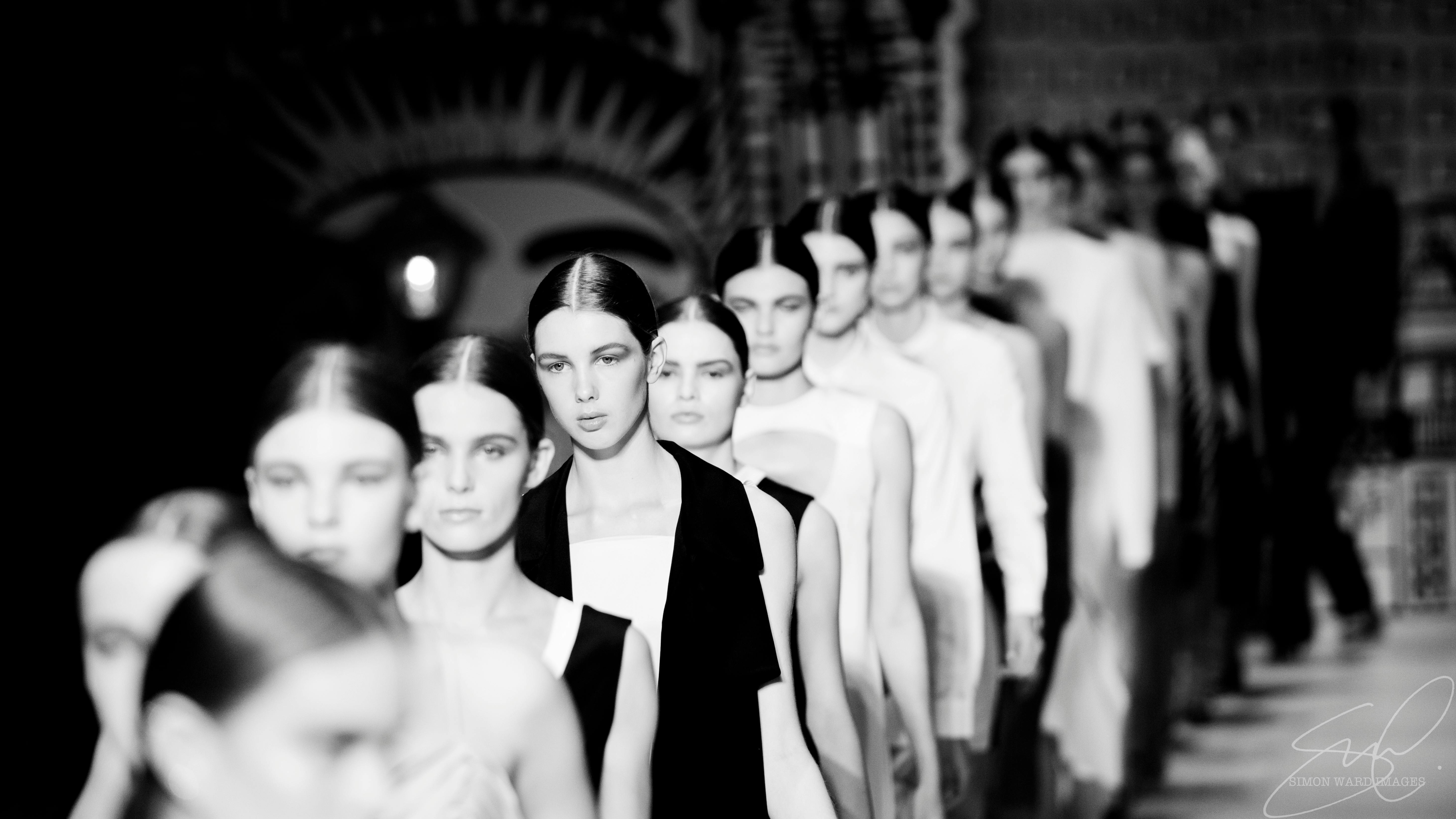 Milan Fashion Week runway models