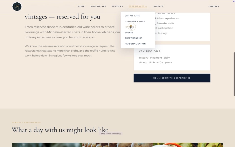 Italian luxury concierge
